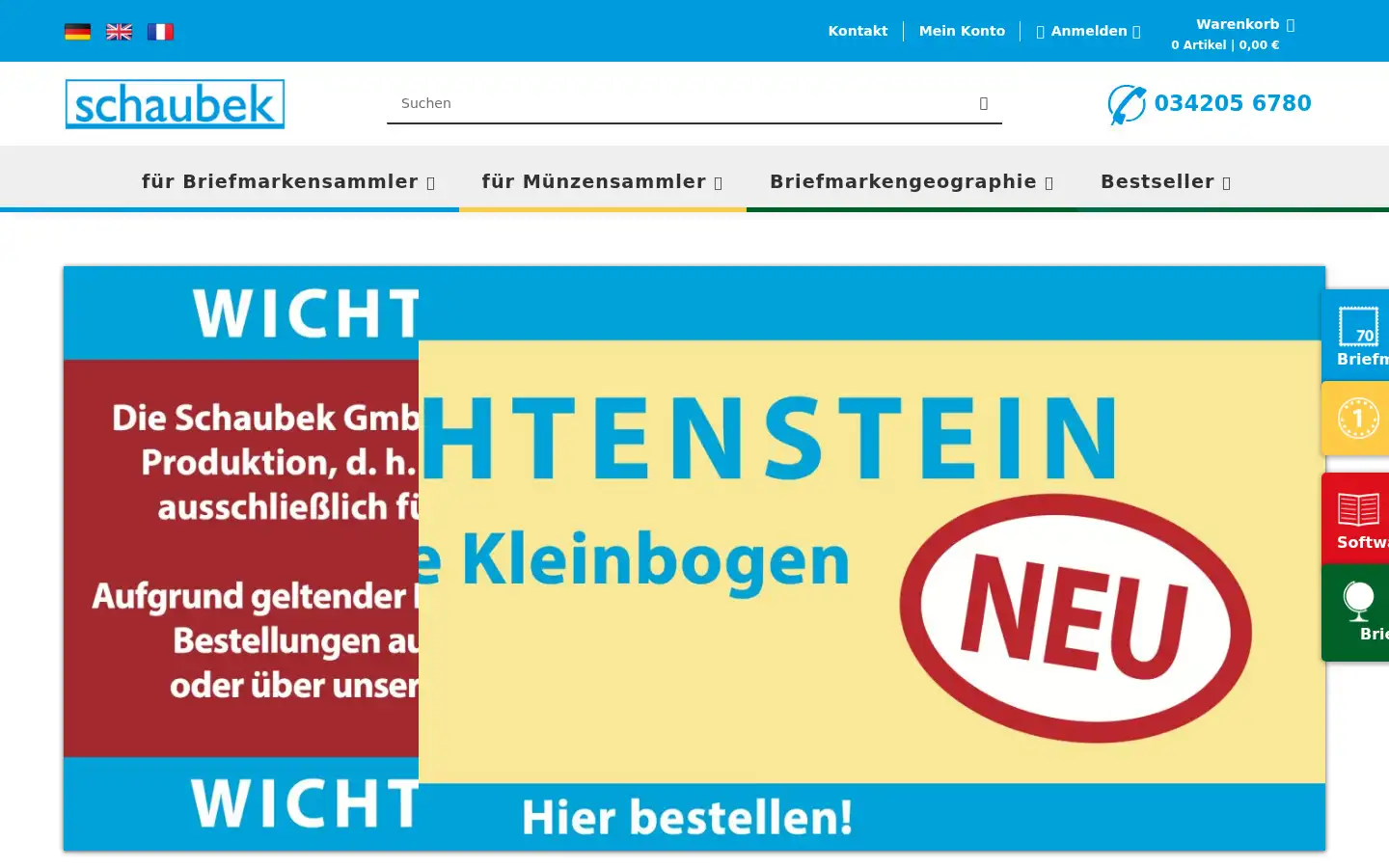 Screenshot of schaubek.de