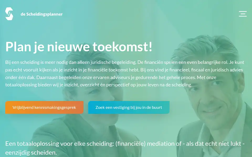 Screenshot of scheidingsplanner.nl