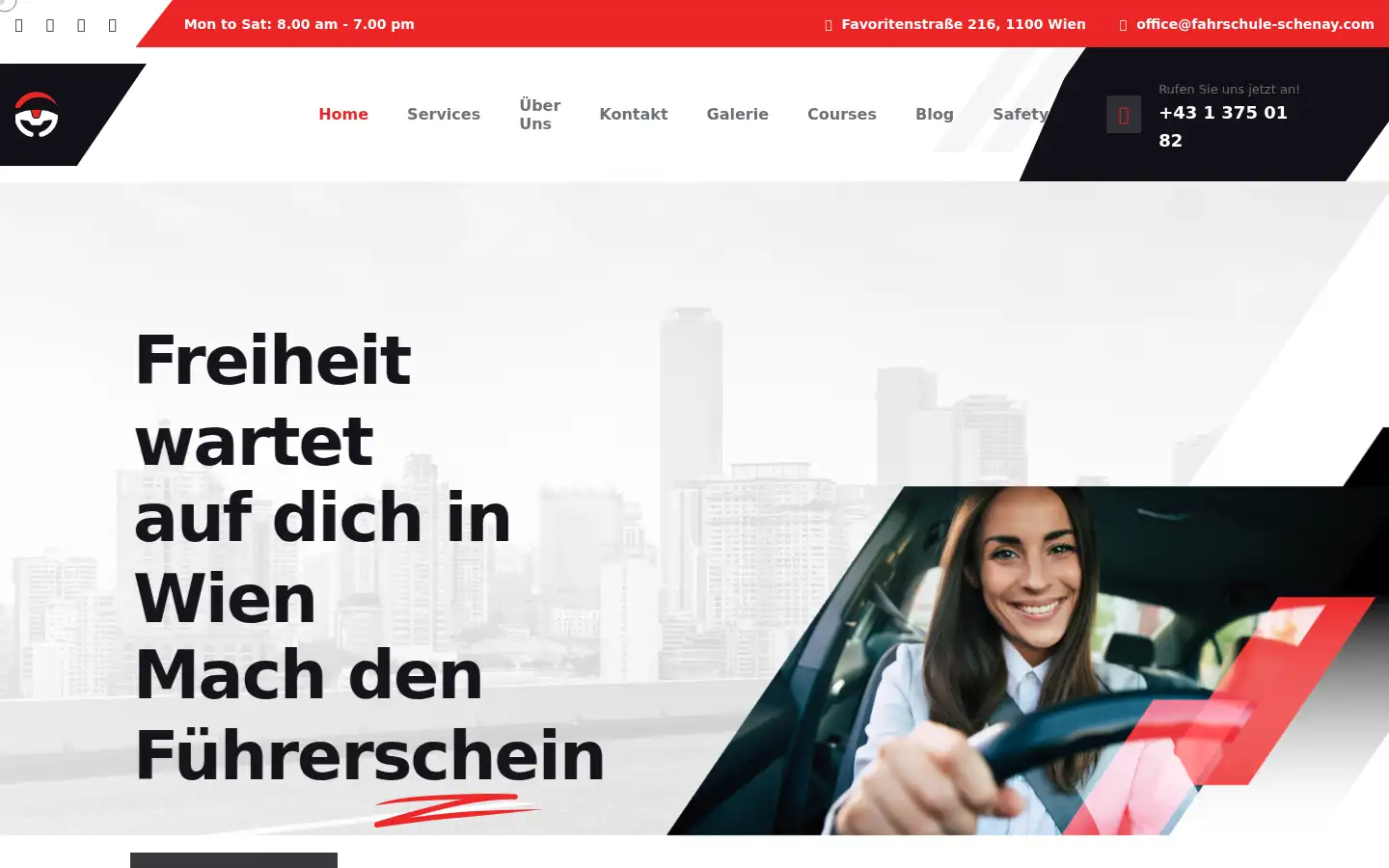 Screenshot of schenay-fahrschule.at