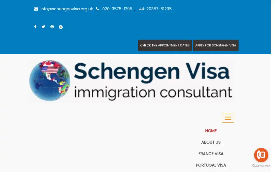 Screenshot of schengenvisa.org.uk