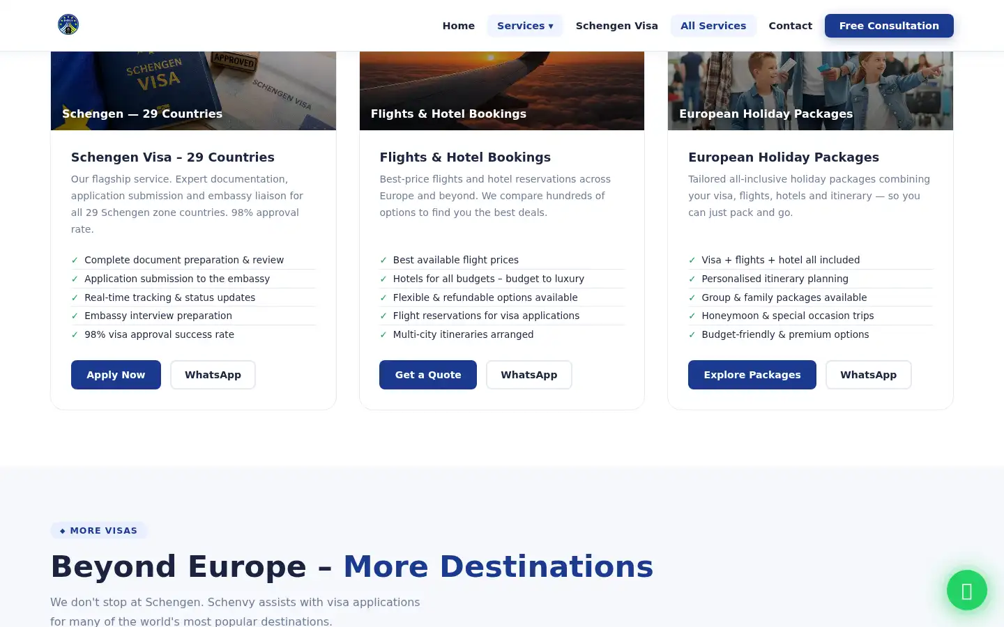 Screenshot of schenvy.co.uk