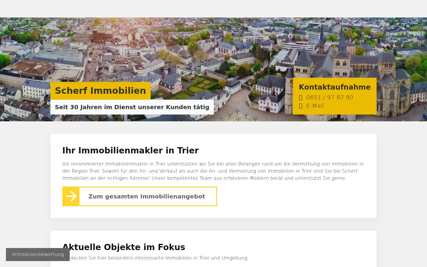 Screenshot of scherf-immobilien.com