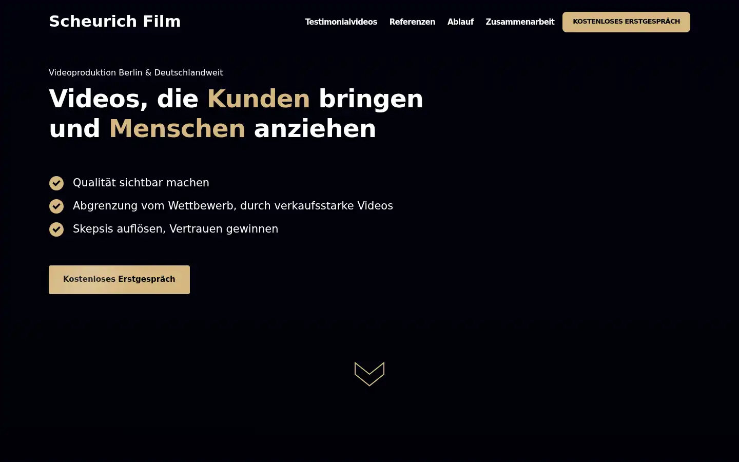 Screenshot of scheurichfilm.de