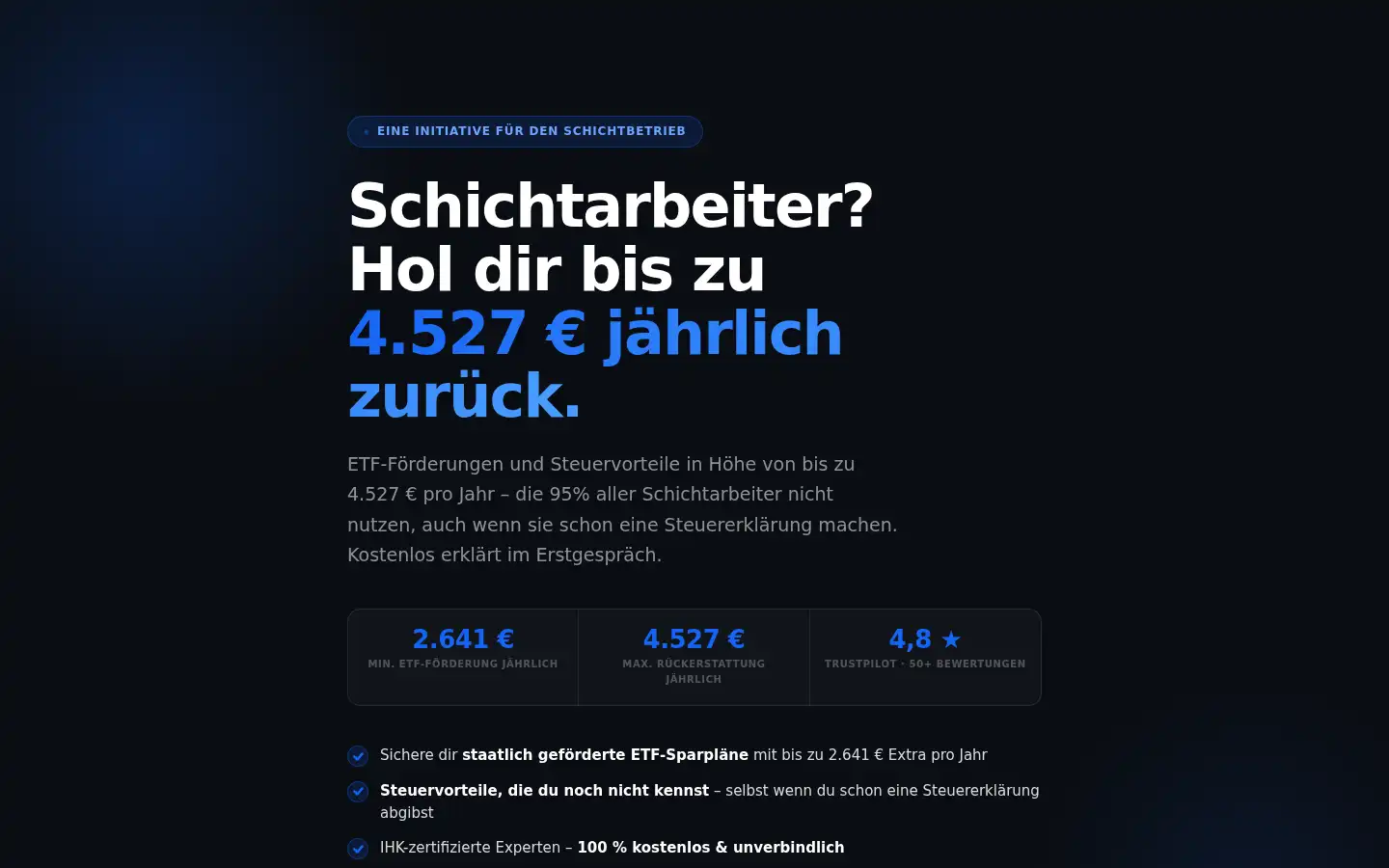 Screenshot of schichtarbeiterkompass.de