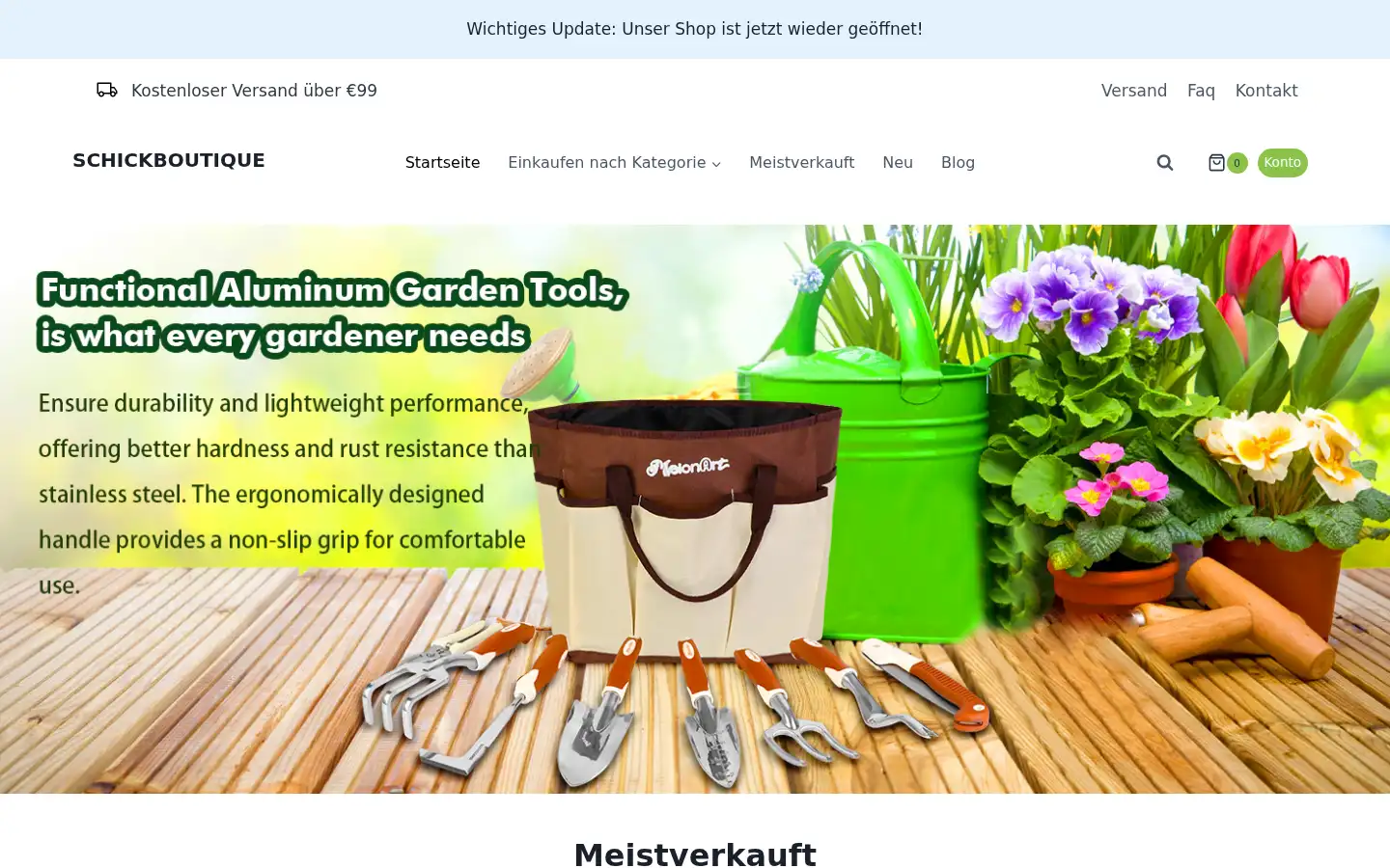 Screenshot of schickboutique.de
