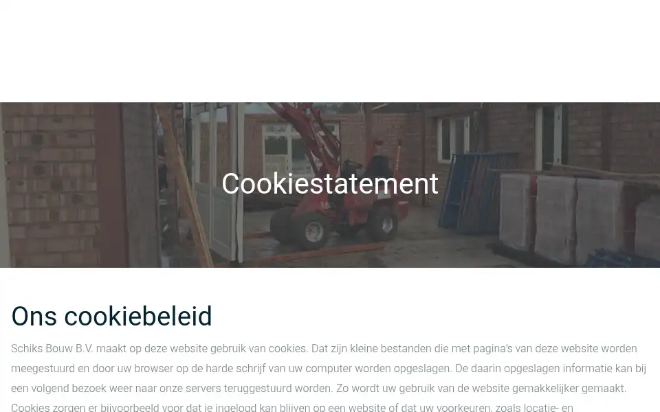 Screenshot of schiksbouw.nl