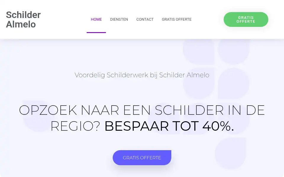 Screenshot of schilderalmelo.com