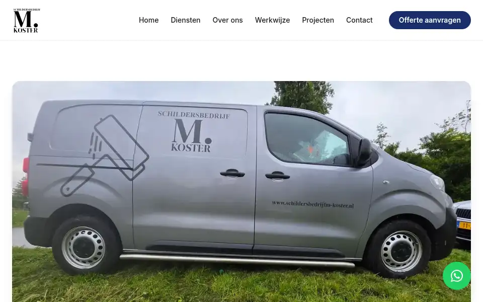 Screenshot of schildersbedrijfm-koster.nl