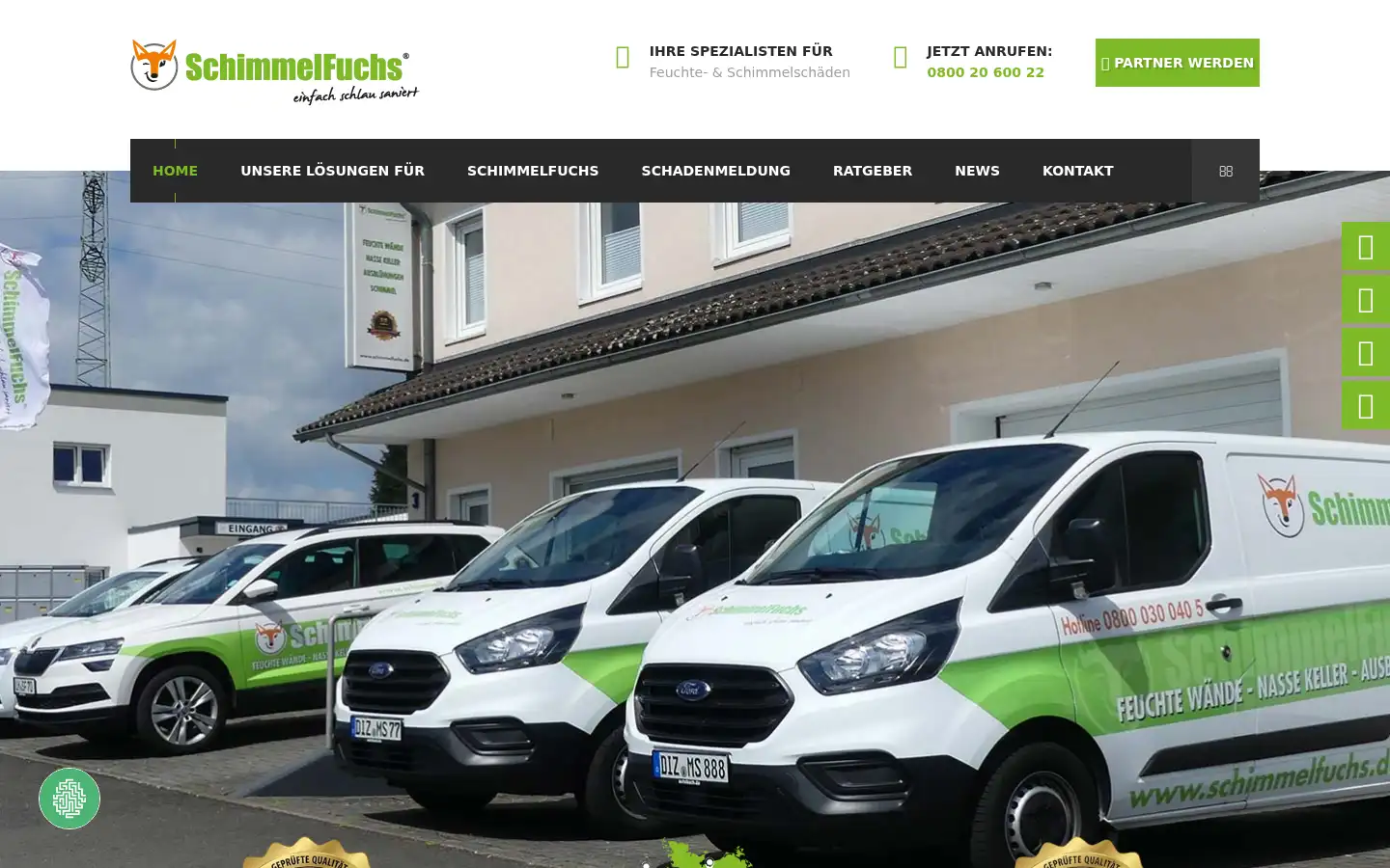 Screenshot of schimmelfuchs.de