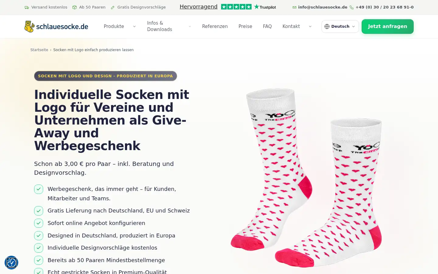 Screenshot of schlauesocke.de