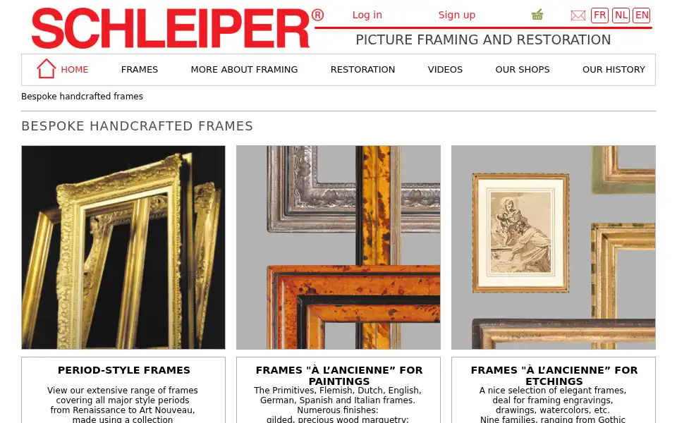 Screenshot of schleiper.com