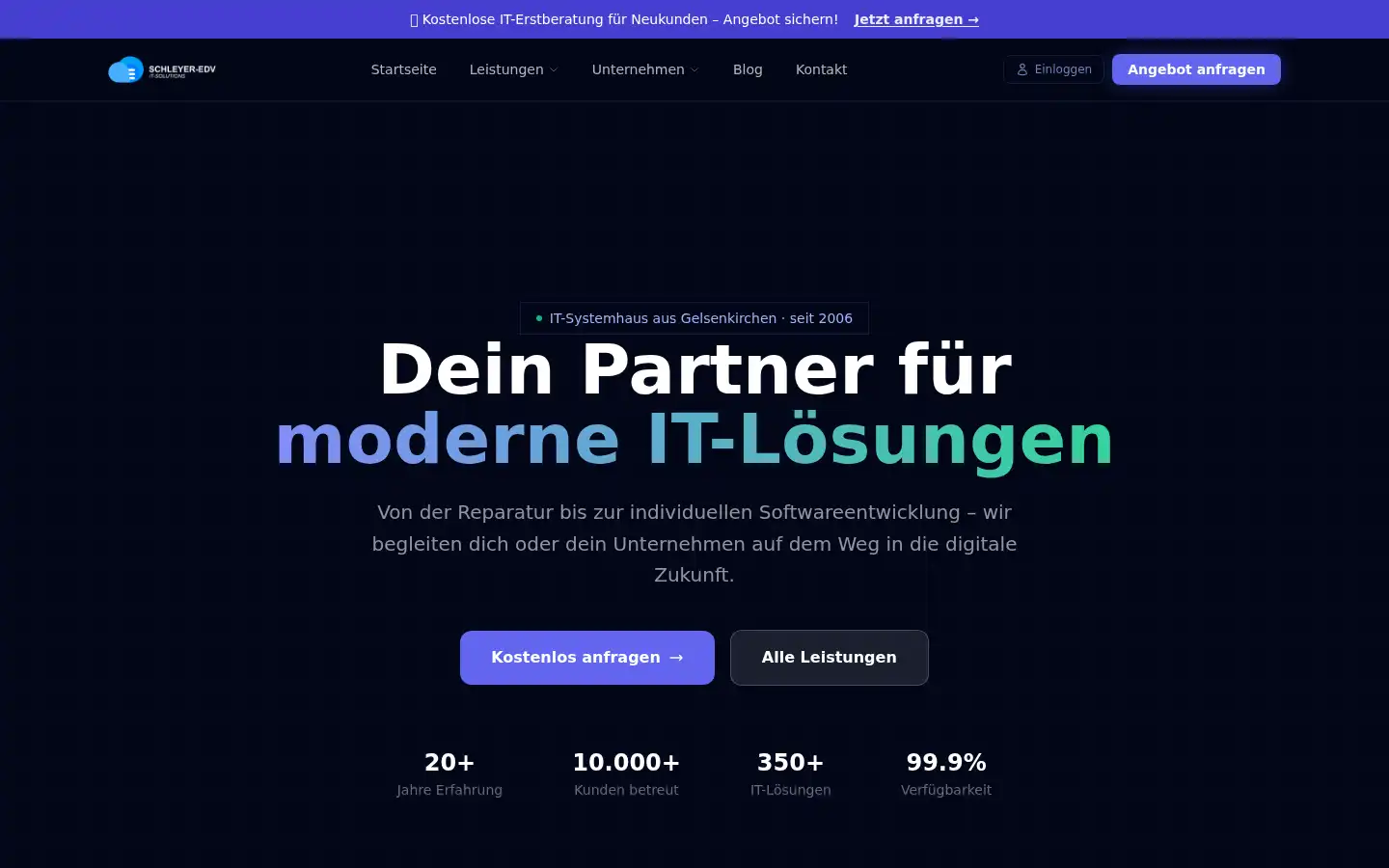 Screenshot of schleyer-edv.de