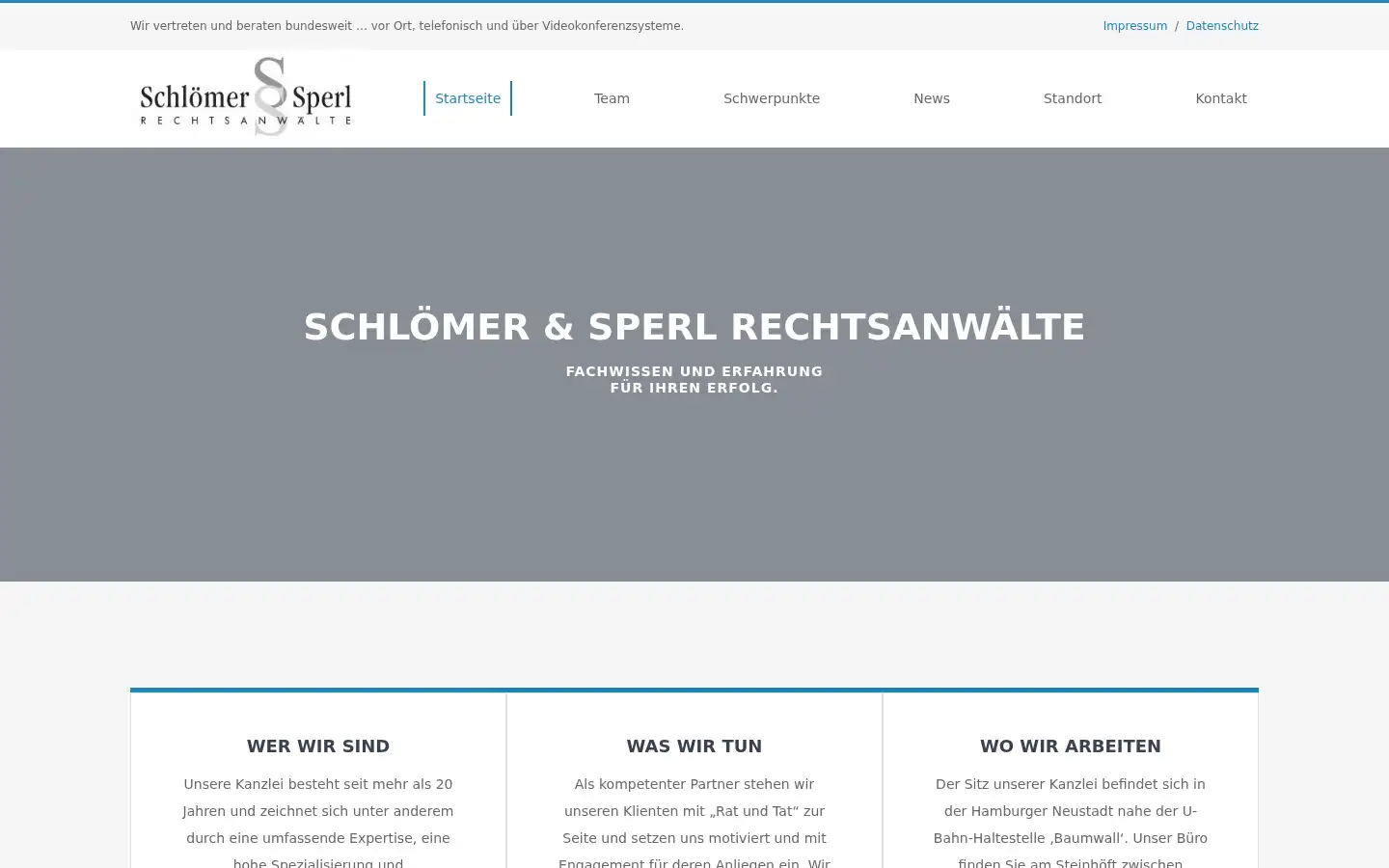Screenshot of schloemer-sperl.de