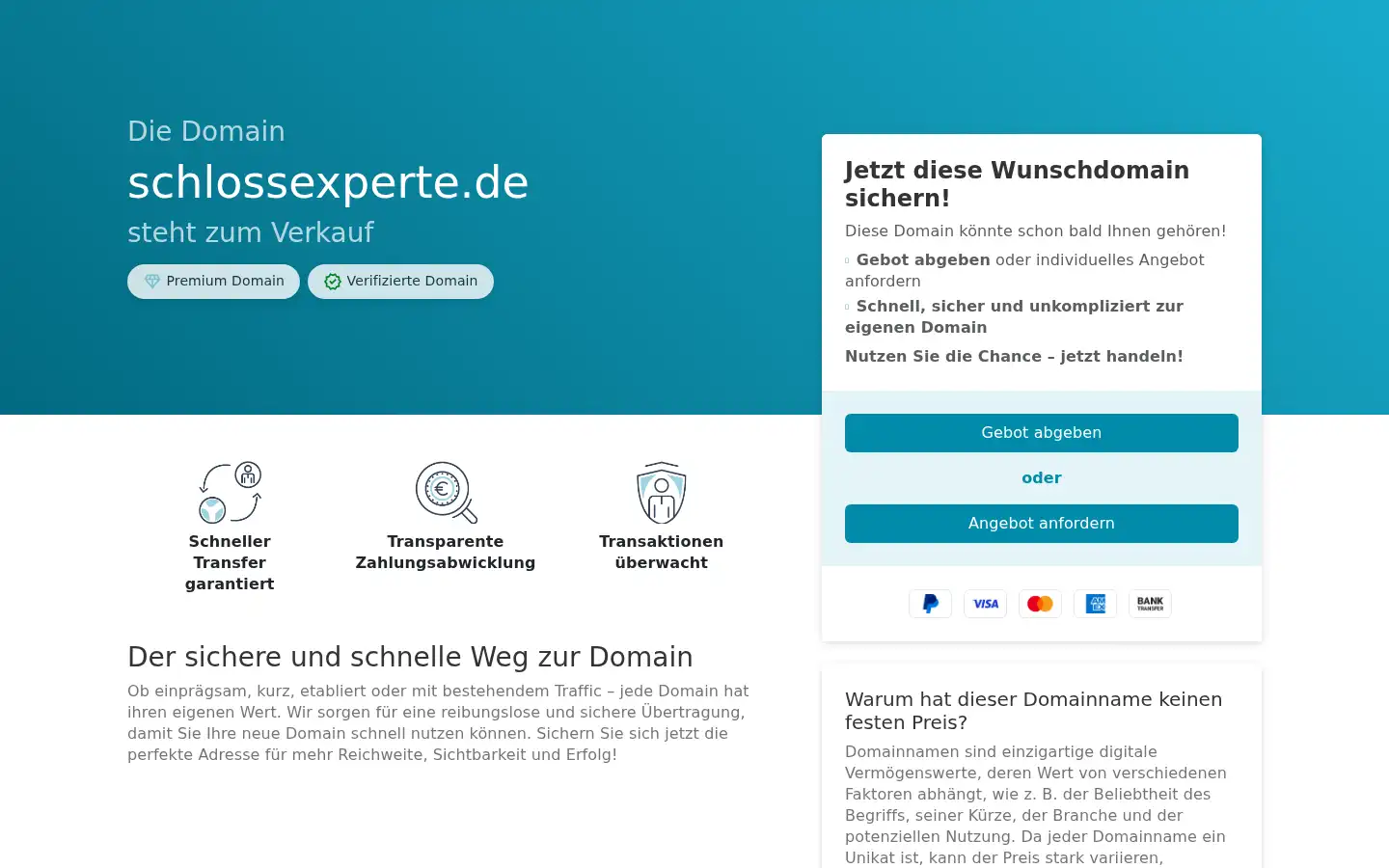 Screenshot of schlossexperte.de