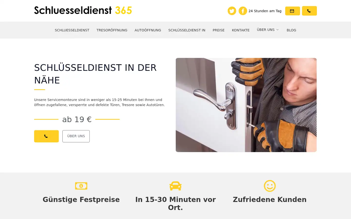 Screenshot of schluesseldienst-365.de