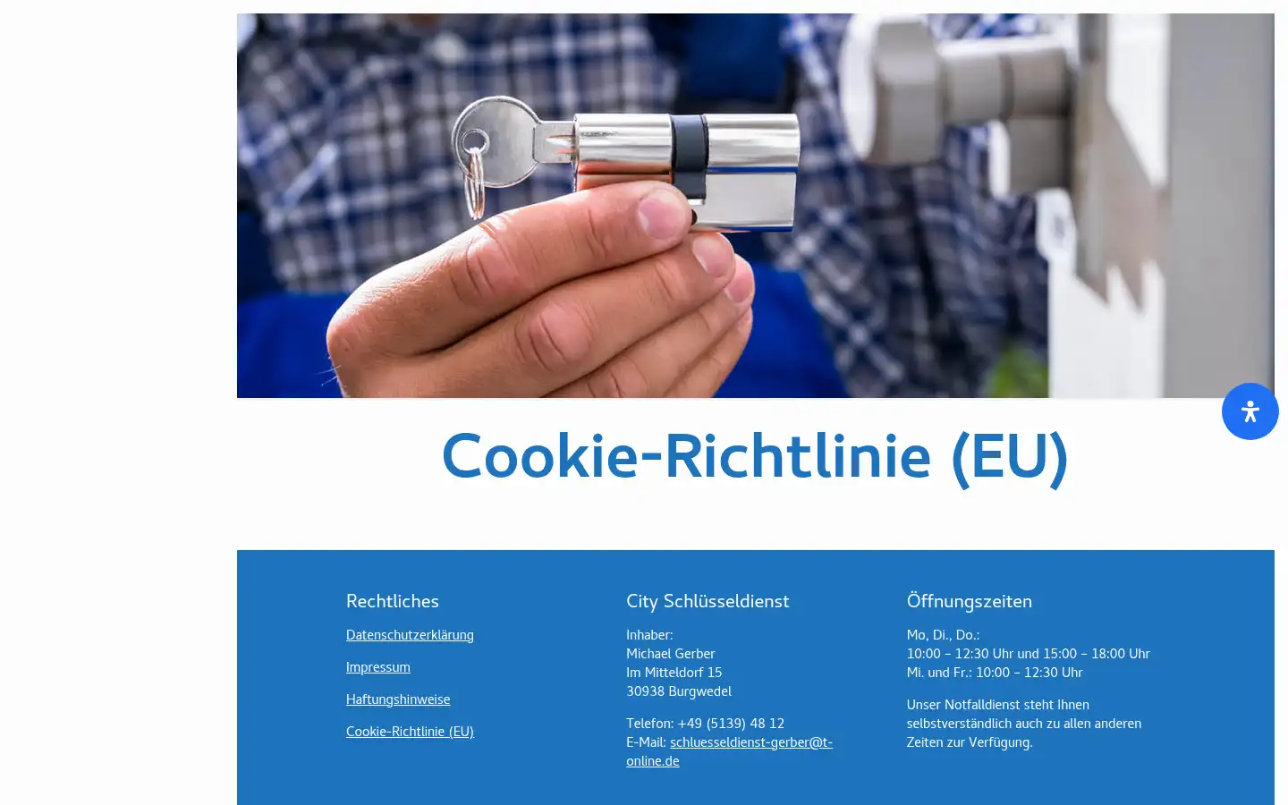 Screenshot of schluesseldienst-gerber.de