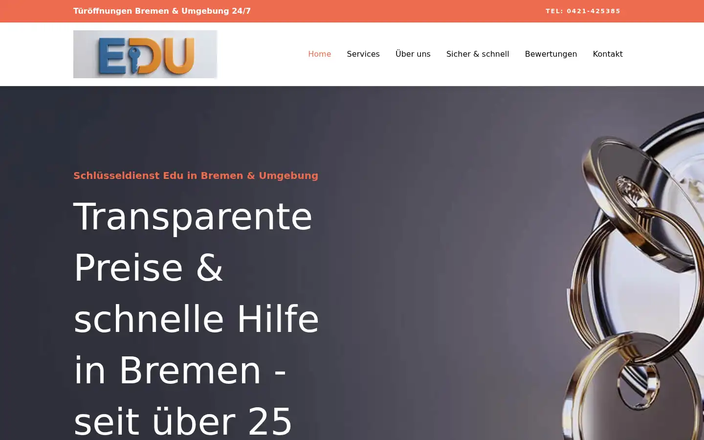 Screenshot of schluesseldienstbremen.org