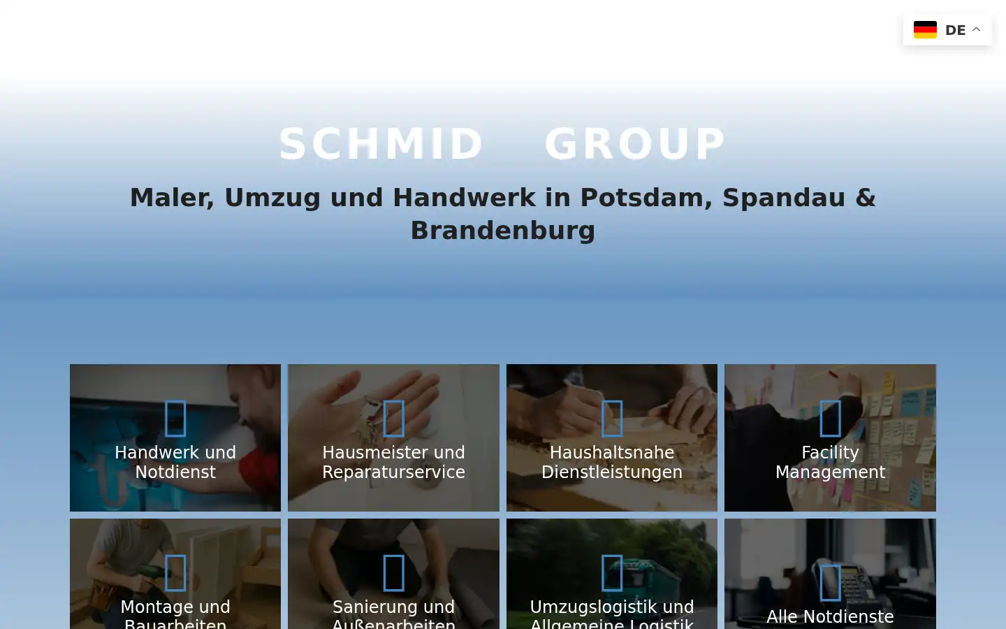 Screenshot of schmid-group.eu