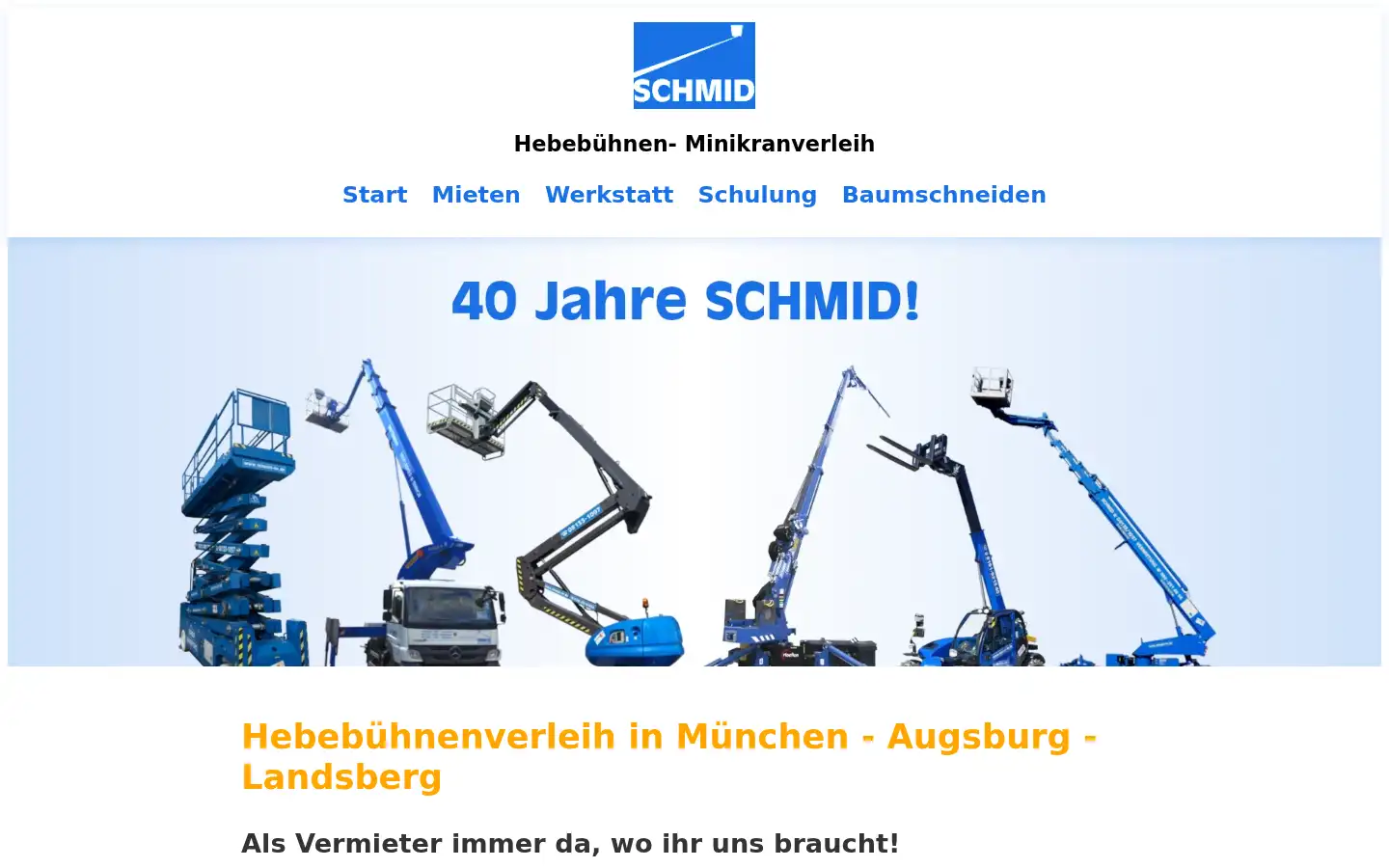 Screenshot of schmid-hv.de