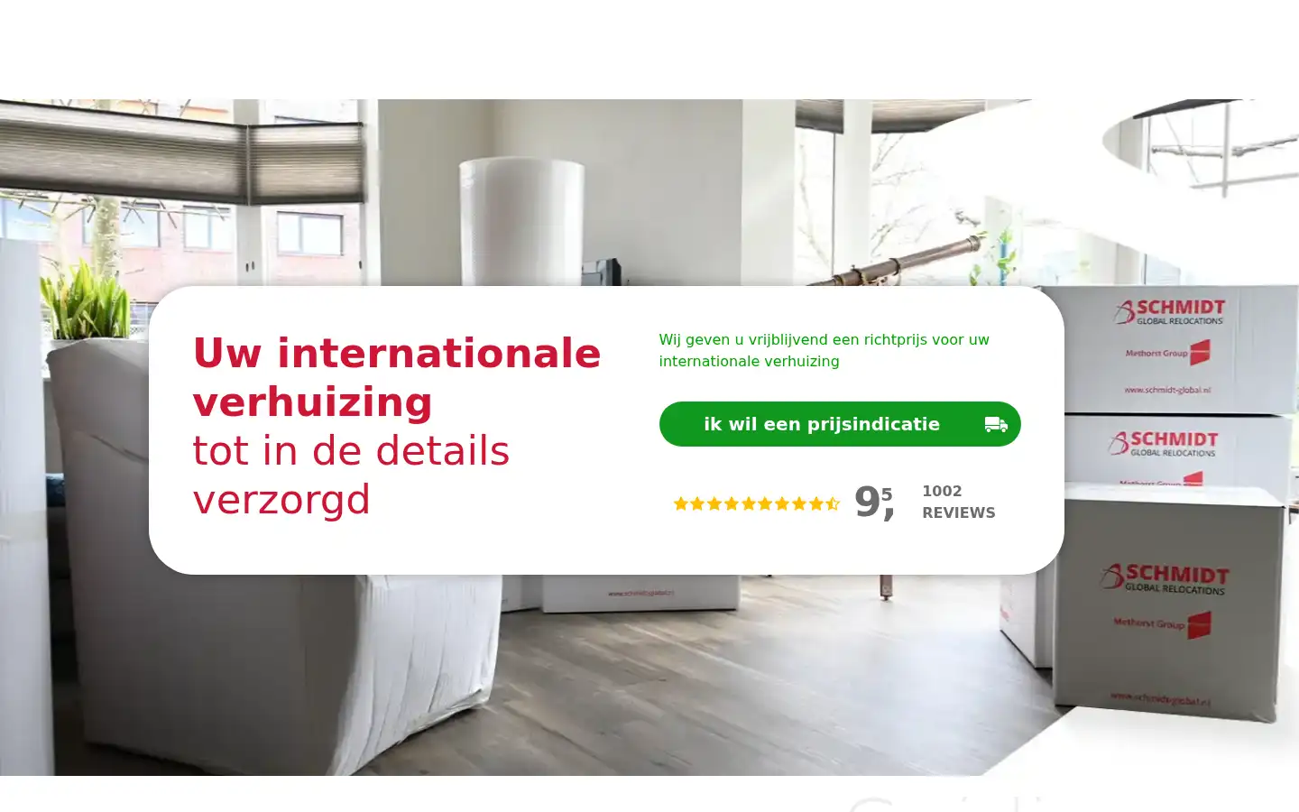 Screenshot of schmidt-global.nl
