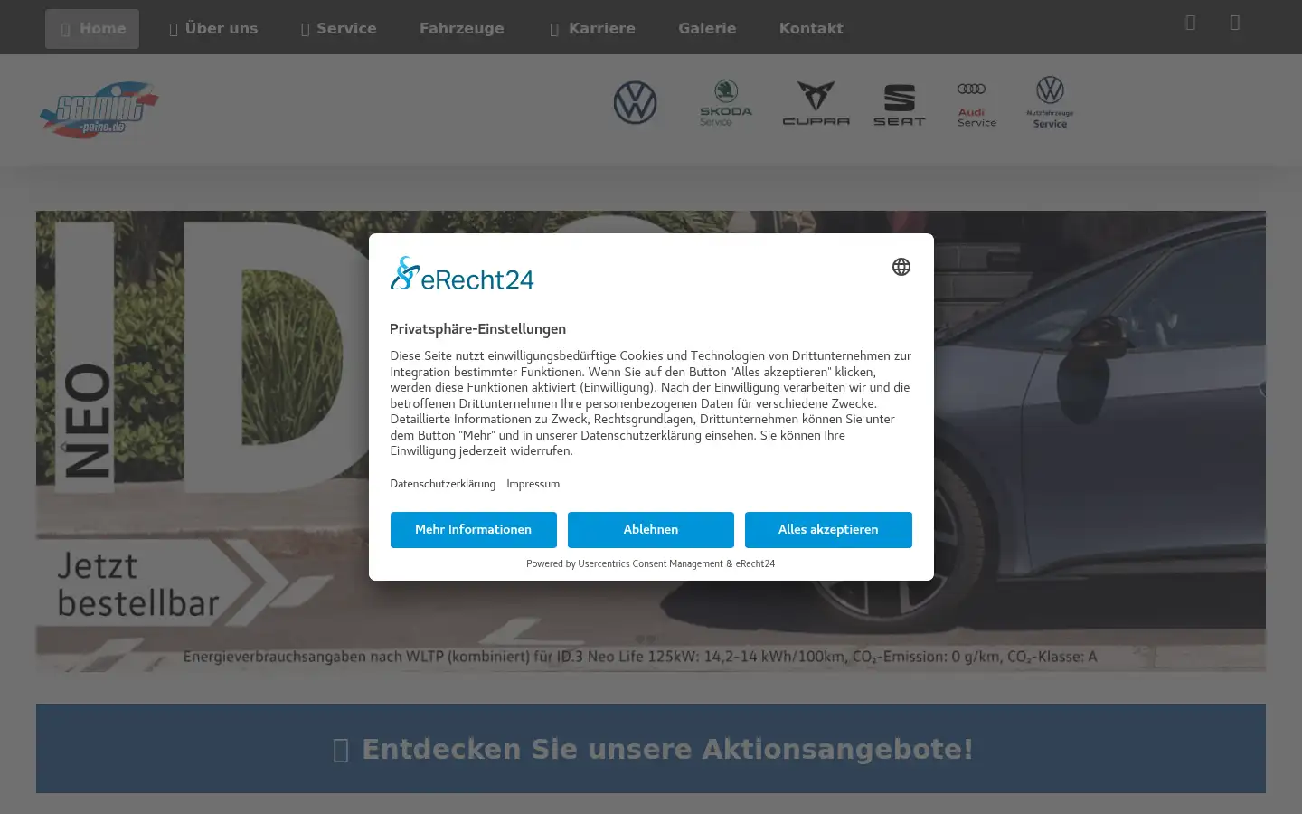 Screenshot of schmidt-peine.de