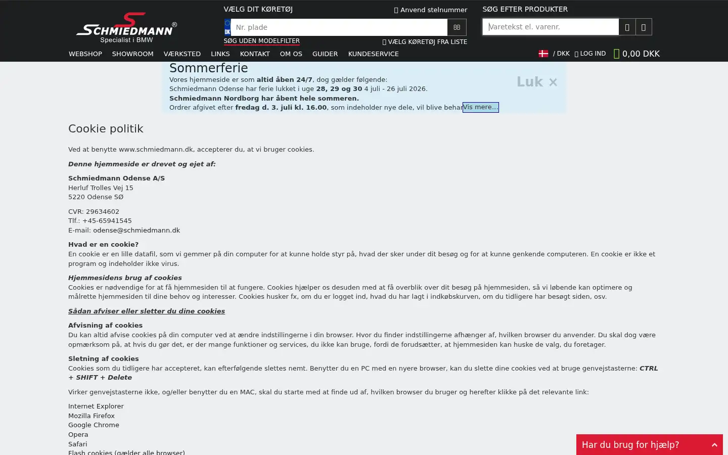 Screenshot of schmiedmann.dk