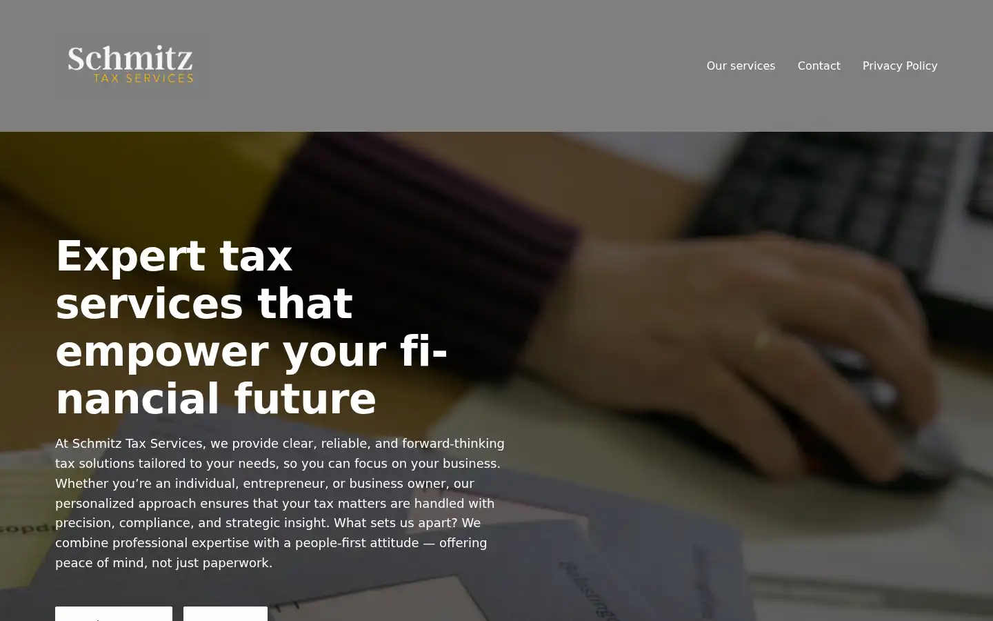 Screenshot of schmitztaxservices.nl