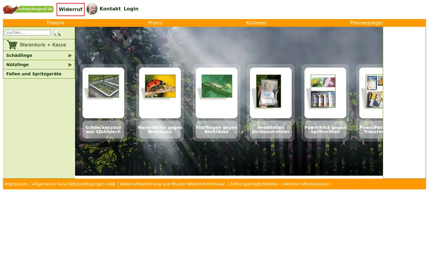 Screenshot of schneckenprofi.de