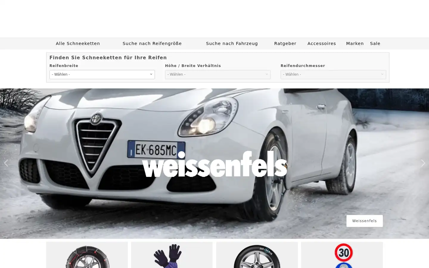 Screenshot of schneekettenexperte.de