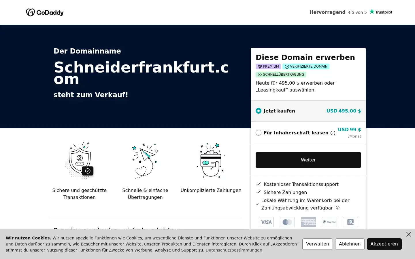 Screenshot of schneiderfrankfurt.com
