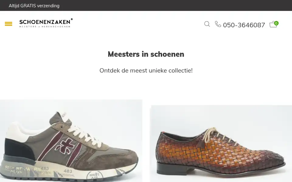 Screenshot of schoenen-zaken.nl
