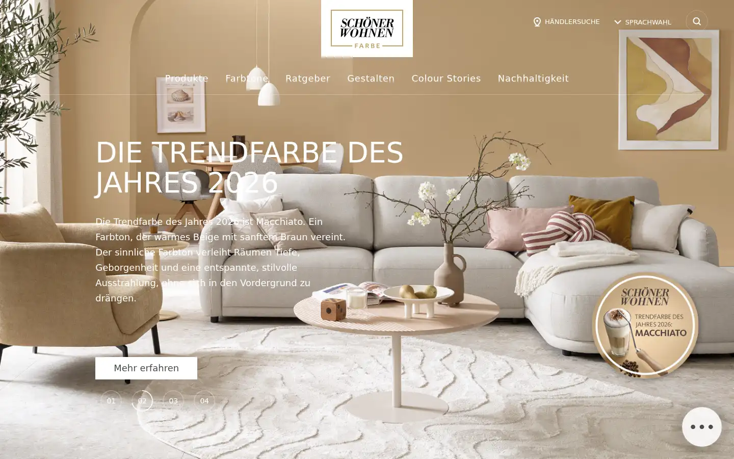 Screenshot of schoener-wohnen-farbe.com