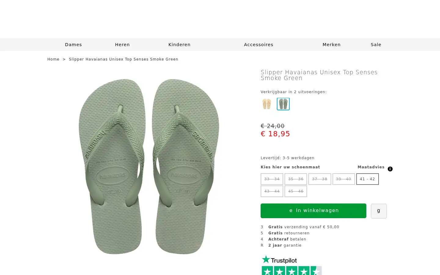 Screenshot of schoenfashion.nl