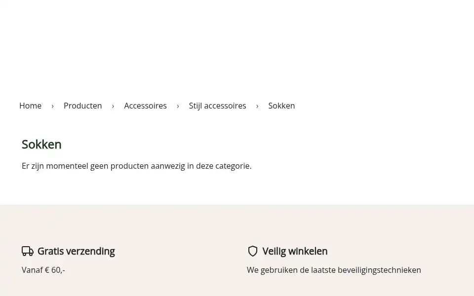 Screenshot of schoenspannersshop.nl