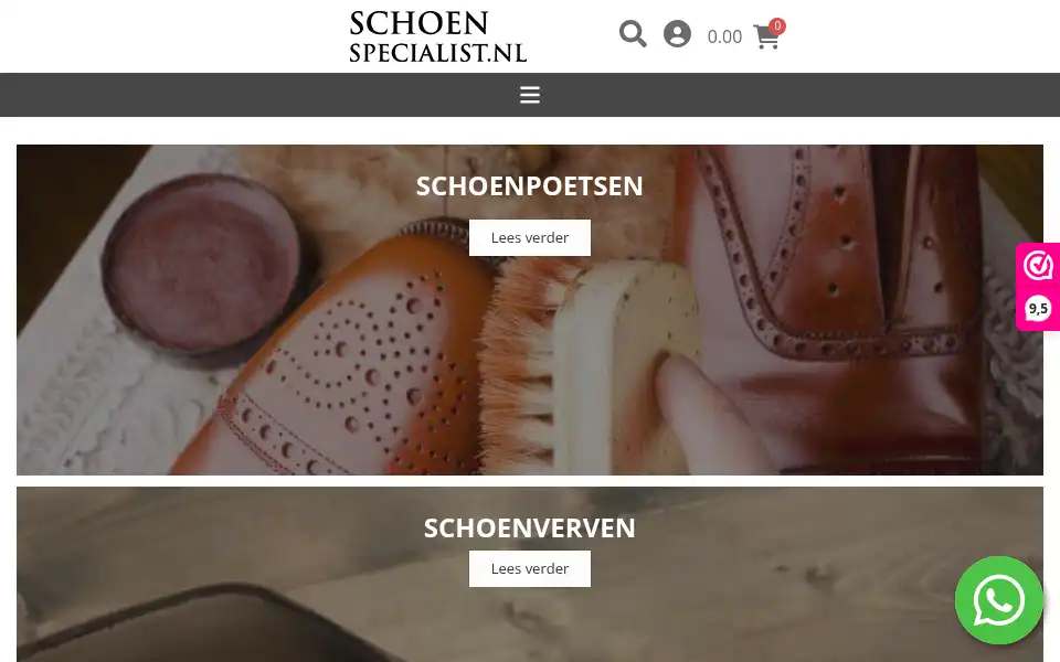 Screenshot of schoenspecialist.nl