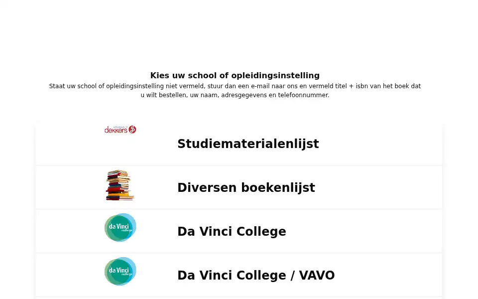 Screenshot of schoolboek.nl