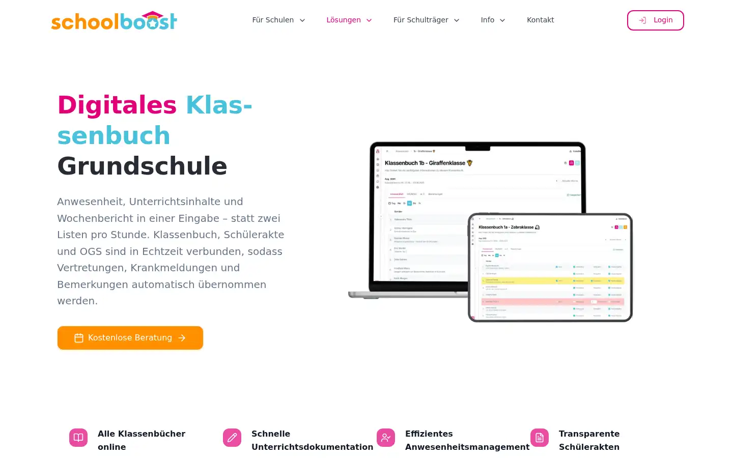 Screenshot of schoolboost.de
