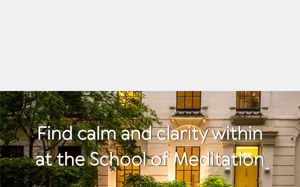 Screenshot of schoolofmeditation.org