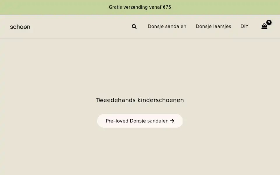 Screenshot of schoon.studio
