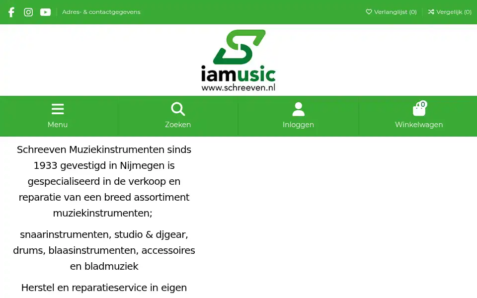 Screenshot of schreeven.nl