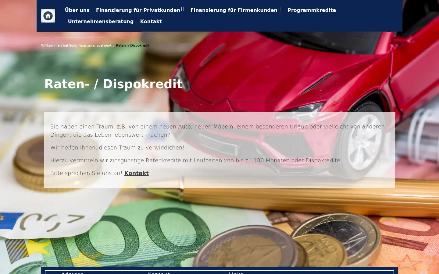 Screenshot of schu-finanzmanagement.de