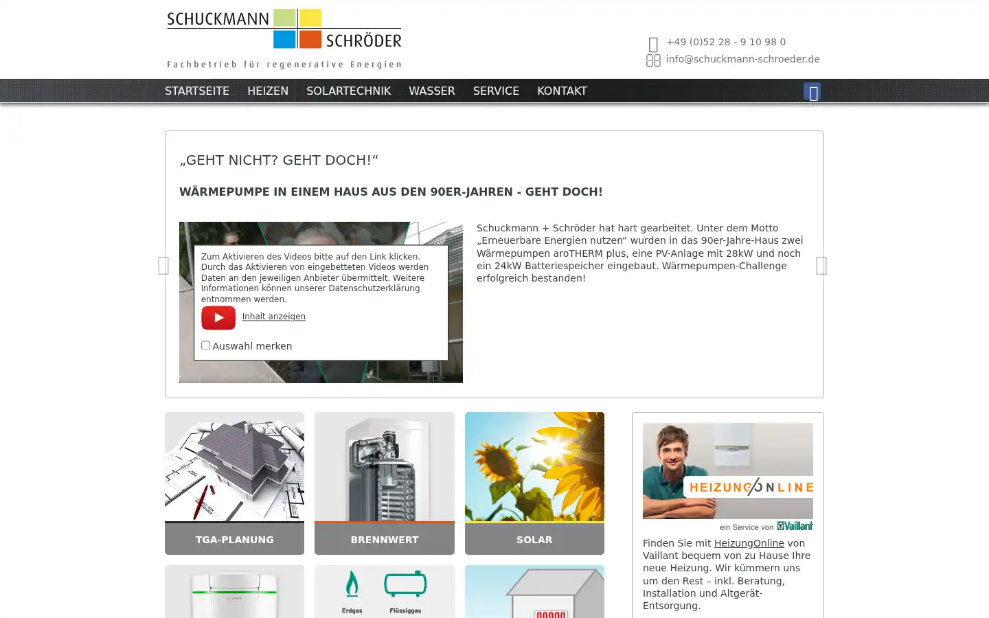 Screenshot of schuckmann-schroeder.de