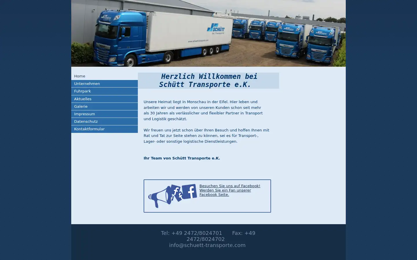 Screenshot of schuett-transporte.com