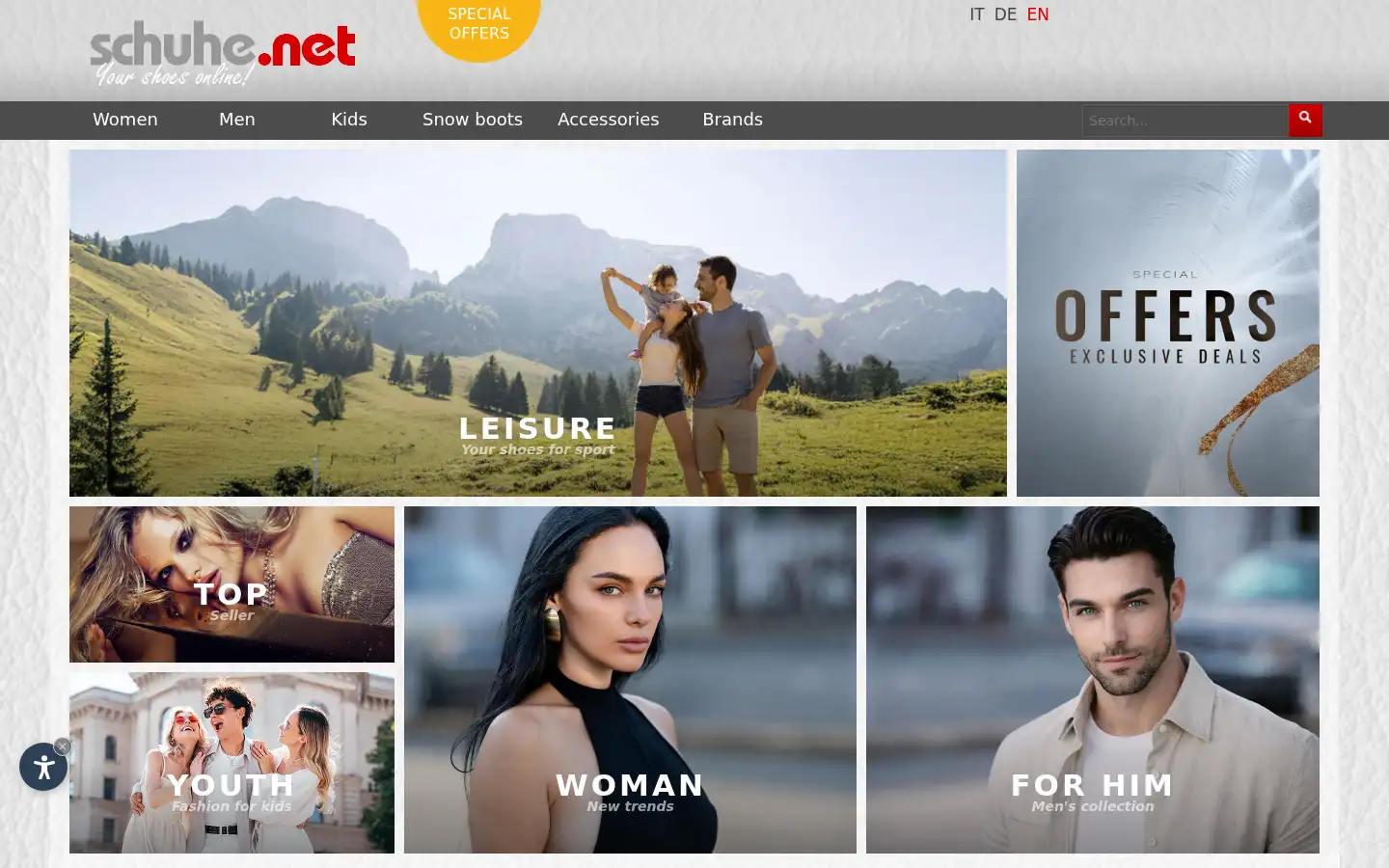 Screenshot of schuhe.net