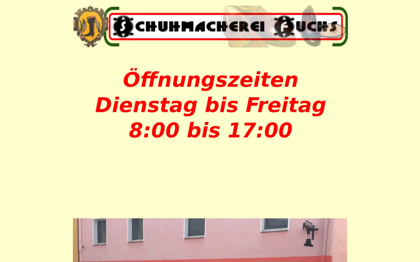 Screenshot of schuhmacherei-fuchs.de