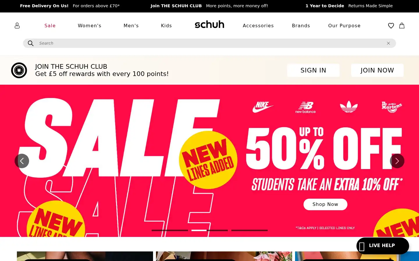 Screenshot of schuhstore.co.uk