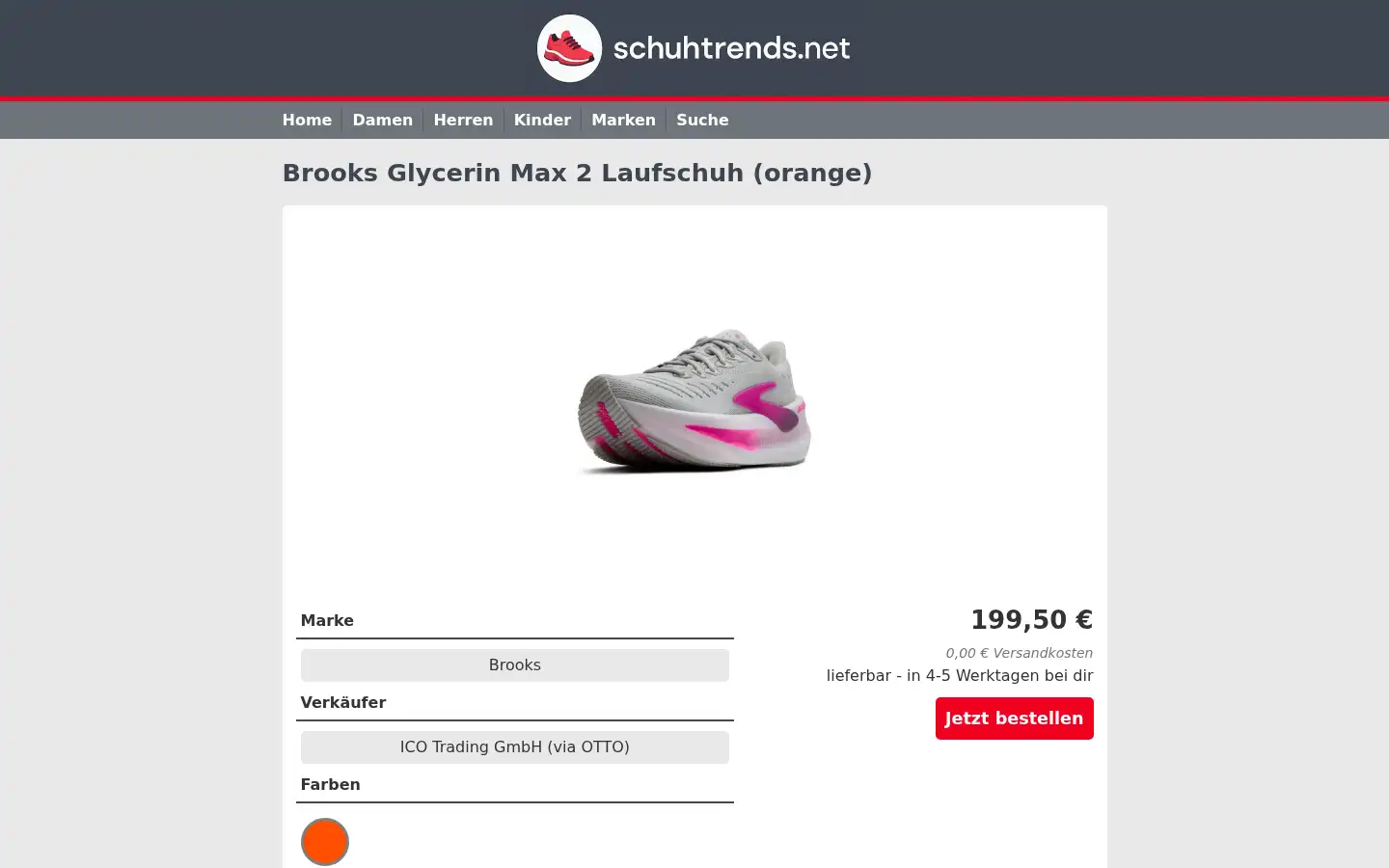 Screenshot of schuhtempel24.de