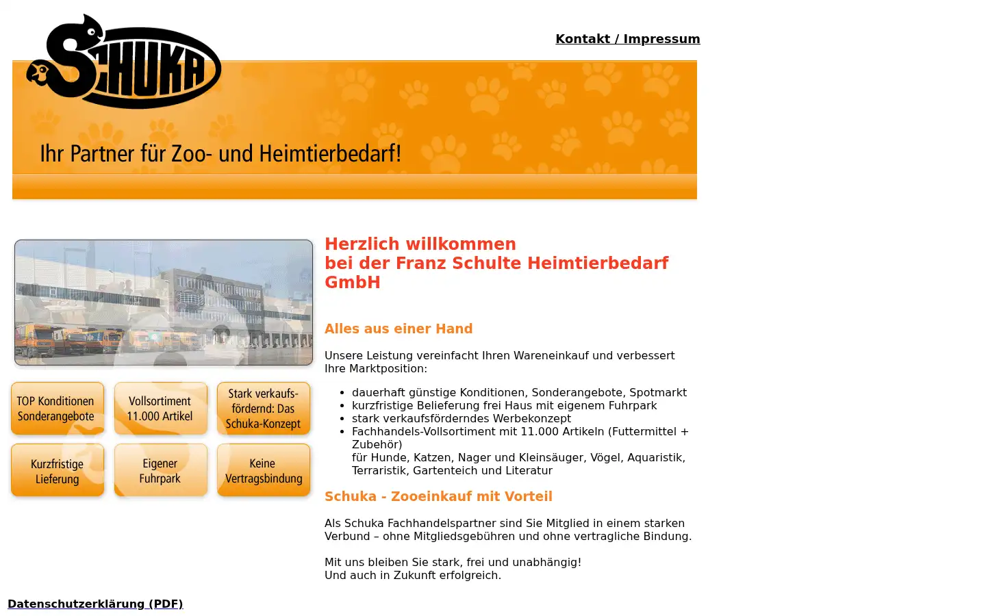 Screenshot of schuka.de