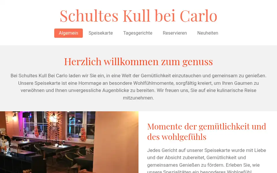 Screenshot of schulteskullbeicarlo.de