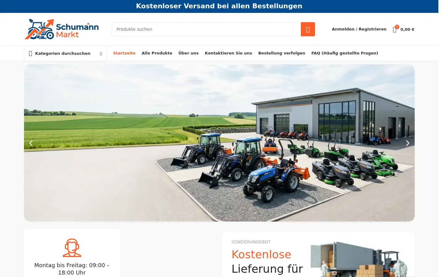 Screenshot of schumann-markt.com